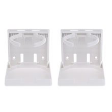 2 Pieces Adjustable Fold Up Cup Drink Holder for Marine Boat Truck Car, White 2024 - buy cheap