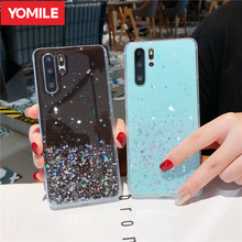 Luxury Clear Bling Glitter Star Silicone Phone Case For Huawei P30 P20 P40 Pro P Smart Z Y6 Y7 2019 Mate 30 20 10 Lite 9 10 Pro 2024 - buy cheap