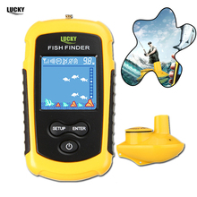 Lucky Wireless FishFinder Sonar Winter Fishing 120M Operate Fish Icon Display w/ Sonar Echo Sounder Alarm RL49-0065 Fish Finder 2024 - купить недорого