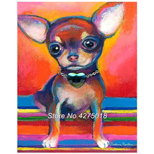 DIY Diamond Painting Cross Stitch Kits chihuahua pet dog 5D Full Square Diamond Embroidery Drill Mosaic sticker Home Decor YG361 2024 - buy cheap