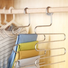 Multifunction Pants Closet Belt Holder Rack S-type Foldable Wardrobe Hanging Bags Socks Organizer 2024 - buy cheap