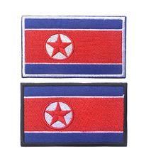 5 шт./лот, рюкзак с вышитым флагом Северной Кореи, Сумка с нарукавной повязкой, значок, наклейка на липучке 2024 - купить недорого