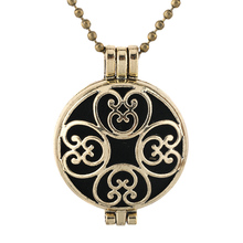 2019 New Fashion Antique Necklace Diffuser Pendant Vintage Open Lockets Scent Perfume Essential Oil Diffuser Necklace For Women 2024 - buy cheap
