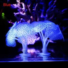 Medusa Artificial brillante para acuario, Acuario de medusas artificiales de silicona simuladas, plantas acuáticas fluorescentes, decoración 2024 - compra barato