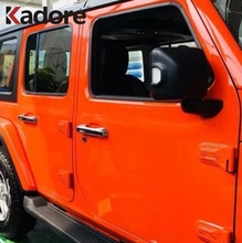 For Jeep Wrangler SUV 2018 2019 ABS Chrome Door Handle Cover Trim Protector Moldings Exterior Car-Styling 2024 - buy cheap