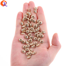 Cordial Design 8MM 1000Pcs/Lot Earring Findings/Acrylic Beads/Flower Shape/Gold UV Plating/Hand Made/Beads Jewelry Accessories 2024 - buy cheap