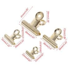 5 Pcs/set Gold Bag Clips Bulldog Letter Grip Stainless Steel Paper File Binder Clip Food Bag Sealing Clips Office Kitchen 4 Size 2024 - buy cheap