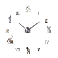 3d diy Акриловые кварцевые часы для гостиной, настенные часы, украшение дома, горячая Распродажа, стикер, Европа 2024 - купить недорого
