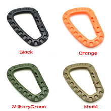 4pcs D Shape 200LB Mountaineering Buckle Snap Clip Plastic Steel Climbing Carabiner Hanging Keychain Hook Fit Outdoor 2024 - buy cheap