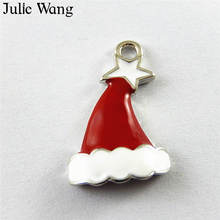 Juliana Wang-abalorios de aleación de esmalte rojo para decoración de joyas, adornos para sombreros, collares y pendientes, 10 Uds. 2024 - compra barato