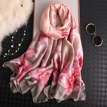 2020 new women silk scarf Fashion Spring summer large shawl wrap foulard female soft ladies bandanna muffler hijab free shipping 2024 - buy cheap