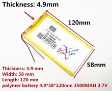 Liter energy battery 4958120 3.7V thium battery 3500MA battery for tablet PC battery for Hyundai A7HD 2024 - buy cheap