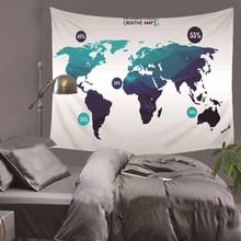 World Map Indian Tapestry Hippie Wall Hanging Tapestries Boho Bedspread Beach Towel Yoga Mat Blanket Table Cloth HA16 2024 - buy cheap