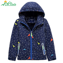 LoClimb Safely Reflective Children Hiking Jacket For Boys Girls Outdoor Sports Wateproof Windbreaker Kids Jackets Coats AC002 2024 - buy cheap