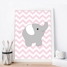 Nordic Poster Canvas Painting Animal Elephant Cartoon Posters and Prints Wall Art Picture for Living Room Decoration Home Decor 2024 - buy cheap