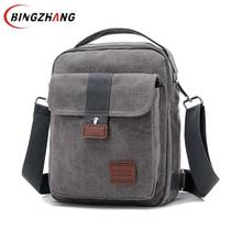 New Man Crossbody Bag Canvas Small Quality Canvas Grey Shoulder Messenger Bags Handbag Chest Pack Bags for Boy Teenagers L4-3242 2024 - buy cheap