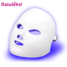 Newest 7 Colors LED Facial Mask Beauty Photon Therapy Light Skin Care Rejuvenation Wrinkle Acne Removal Electric Beauty Spa 2024 - buy cheap