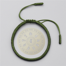Handmade Lucky Bracelet Tibetan Buddhist Braided Green Color Knot Rope Charm Bracelets&Bangles For Men Women Signify Hope 2024 - buy cheap