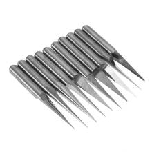 10Pcs/Set 0.1mm 10 Degree Carbide PCB Acrylic ABS Copper Engraving CNC Bit Router Tool Electronic tools Accessories 2024 - buy cheap