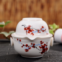 Travel tea set Include 1 Pot 1 Cup,china good product kuaikebei Kung Fu Teaset,High quality elegant gaiwan easy teapot kettle 2024 - buy cheap