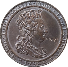Copia de moneda de cobre de Portugal 1798, 32MM 2024 - compra barato