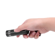 9 LED Mini flashlight LED Ultra bright Aluminum UV Blacklight led UV Flashlight Handheld For Marker Checker Detection 2024 - buy cheap