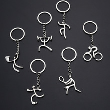 BLA Metal Sports sign villain Keychain Men Women Bag Key Ring Key Chain key holder Keyring Creative Pendant Gift Accessories Z30 2024 - buy cheap
