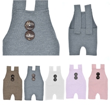 Newborn Props Infant Buttons Boys Girls Costume Baby Photography Romper Outfit 2024 - buy cheap