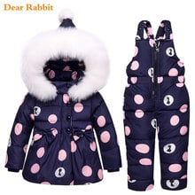 2021 new Winter children clothing sets girls Warm parka down jacket for baby girl clothes children's coat snow wear kids suit 2024 - buy cheap