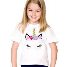 Baby Girl t-shirt Tops Children Summer Short Sleeve T-Shirts For Boys Girls Clothes Baby Boy Unicorn T Shirt Toddler Clothes 2024 - buy cheap