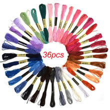 Cross Stitch Floss Rainbow Color Embroidery Threads Floss Sewing Threads 6 Stranded Yarn For Women DIY Sewing Tools Accessories 2024 - buy cheap