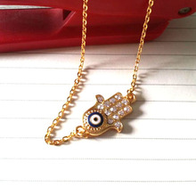 Collier Hamsa Fatima Hand Pendant Statement Bohemian Collares Necklaces & Pendants Choker colar feminino for women jewelry 2024 - buy cheap