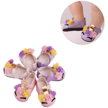 Zapatos de muñecas para bebé recién nacido, zapatos con vestido floral, traje de unicornio, juguetes para bebé, americana, 18 pulgadas, g230, 43 cm 2024 - compra barato