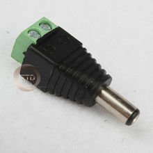 10Pcs 2.1 x 5.5mm DC Power male Plug Jack Adapter Connector Plug for CCTV LED 5050 3528 5630 Strip  Light 2024 - buy cheap