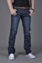 Frete grátis jeans azul masculino moda calça jeans marca designer masculino varejo disponível 2024 - compre barato
