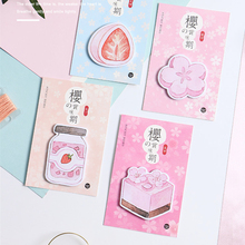 1pcs Memo Pads Sticky Notes Kawaii Sakura's taste  Paper Notepad diary Scrapbooking Stickers Office School stationery Notepads 2024 - buy cheap