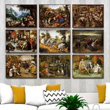 Home Decoration Art Wall Pictures Fro Living Room Poster Print Canvas Paintings Netherlandish Pieter Brueghel The Elder 5 2024 - buy cheap