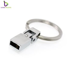 DIY Accessories 10pcs/lot key chain Connector Clasp fit for 8mm leather wristband LSDA01*10 2024 - buy cheap