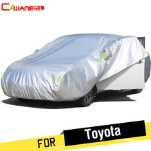 Cawanerl Thicken Car Cover Waterproof Sun Rain Snow Protect Cotton Cover For Toyota Reiz E'Z Land Cruiser Prius 4 Runner Avensis 2024 - buy cheap