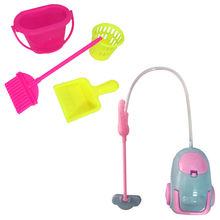 NK One Set Doll Accessories Plastic dolls Cleaning Kit for Girl Household cleaning tools For Barbie Dolls Best Gift For Child 2024 - buy cheap