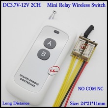 DC 4.5V 5V 6V 7.4V 9V 12V 2 Gang Channel Mini Relay Remote Switch LED Signal Line Remote Contact Switch Output Switching Value 2024 - buy cheap