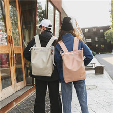 Famous Brand Backpack Women Large A4 PU Leather Men Knapsack Preppy Backpacks Candy Color Shoulder Bag Mochila Drop Shipping 2024 - buy cheap