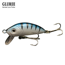 GLUREE 1 шт., приманка для рыбалки приманки жесткие приманка 5 см 3,7g ABS аксессуары для рыбной ловли воблеры искусственные приманки рыболовные снасти 2024 - купить недорого