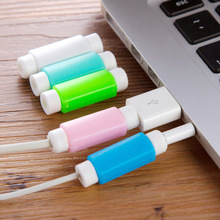 100pcs/lot USB Charger Earphone Cable Protector Colorful Earphones USB Data Cable Cover For iPhone Samsung HTC Free shipping 2024 - buy cheap