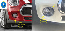 Yimaautotrims Front Fog Lights Lamp Ring Frame Cover Trim 2 Pcs Fit For Mini Cooper F55 F56 F57 3 Door / 5 Door 2014 - 2018 ABS 2024 - buy cheap