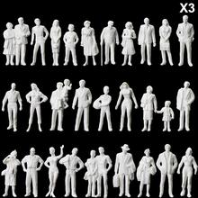 90pcs O Scale Model Standing Figures 1:43 UnPainted White People Passengers P4310B 2024 - buy cheap