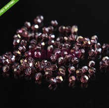 Free Shipping 600Pcs Bicone Faceted Glass Crystal Spacer Beads Charms 4mm Middle Purple AB Plated For Jewelry Making Craft DIY 2023 - buy cheap