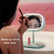 Creative Make-up Mirror Desk Lamps Lover Girl Vanity Night Lights Bedroom Dresser Lighting Multifunctional LED Dimmer Table Lamp 2024 - buy cheap