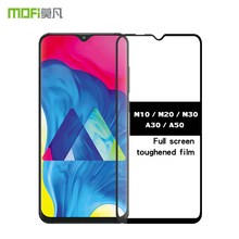MOFi полное покрытие закаленное стекло для Samsung Galaxy M10 M20 M30 Защитная пленка для Samsung A30 A50 2024 - купить недорого