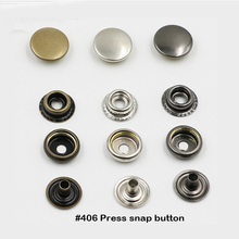 100 conjuntos de botões de pressão com botões de metal, 12.5mm peças de botão de pressão de latão, botões de pressão #203 2024 - compre barato